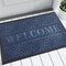 Welcome Mat - Outdoor & Indoor, 29.5x17 All-Season Waterproof, Heavy Duty, Low Profile, Non-Slip, Blue